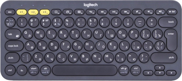 Клавіатура Logitech Multi-Device K380 BT Ru (920-007584) black 