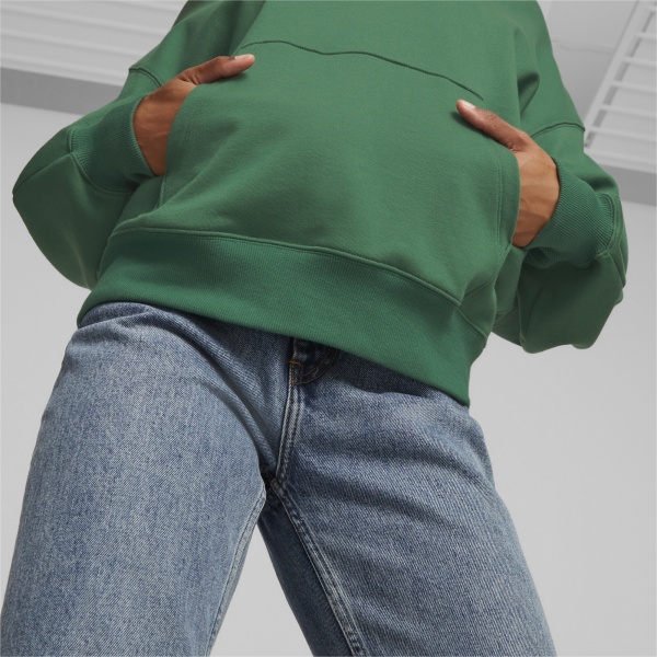 Джемпер Puma CLASSICS OVERSIZED HOODIE TR 53568437 р. M зелений