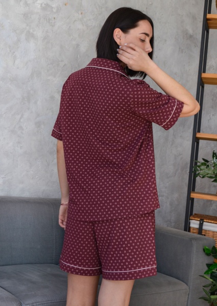 Пижама женская Roksana Unona №1524/16742 р. 46 бордовый