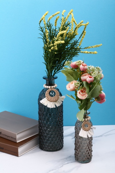 Набор ваз HOFF Boho Bliss 2 шт 4270 серый/янтарный 