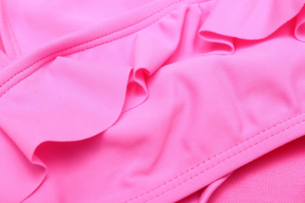 Купальник для дівчаток Shantou волани Basic р.122-128 фуксія 24ENGL7