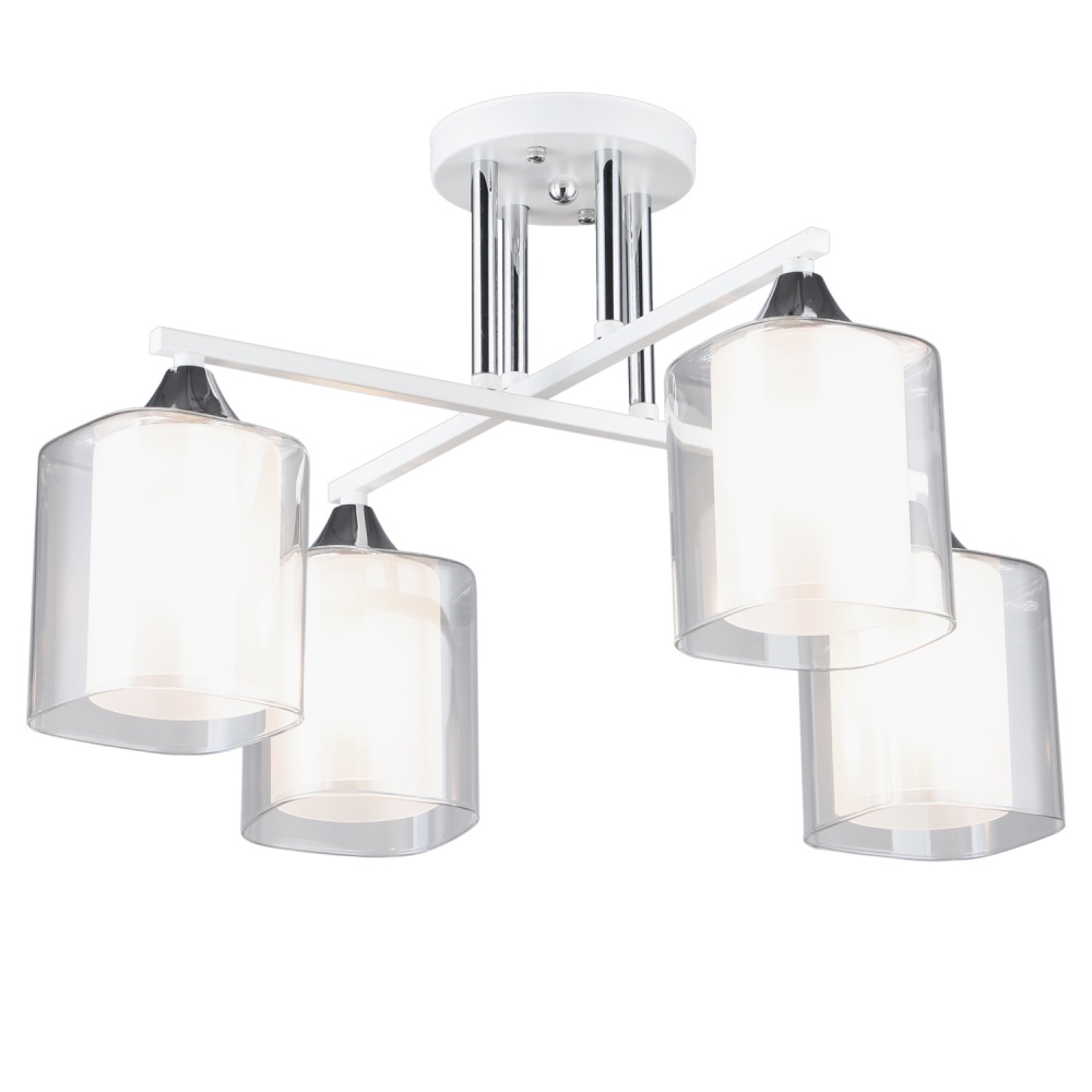 Люстра потолочная Victoria Lighting 4x60 Вт E27 белый Elision/PL4 white