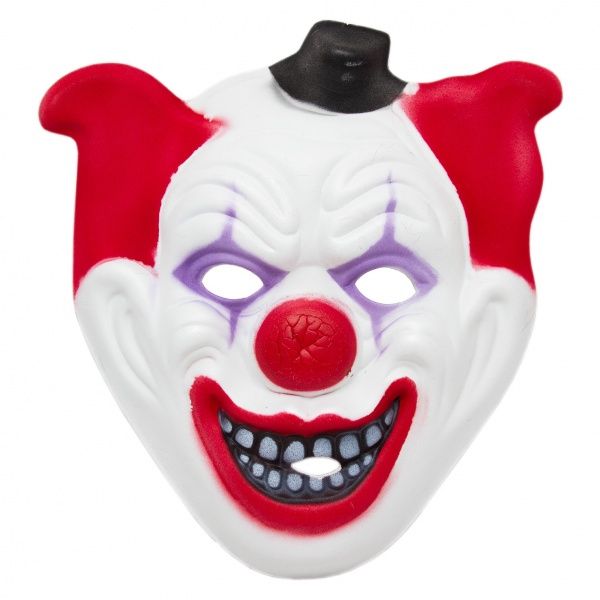 Маска карнавальна Клоун для Хеллоувіна 22х18 см 
