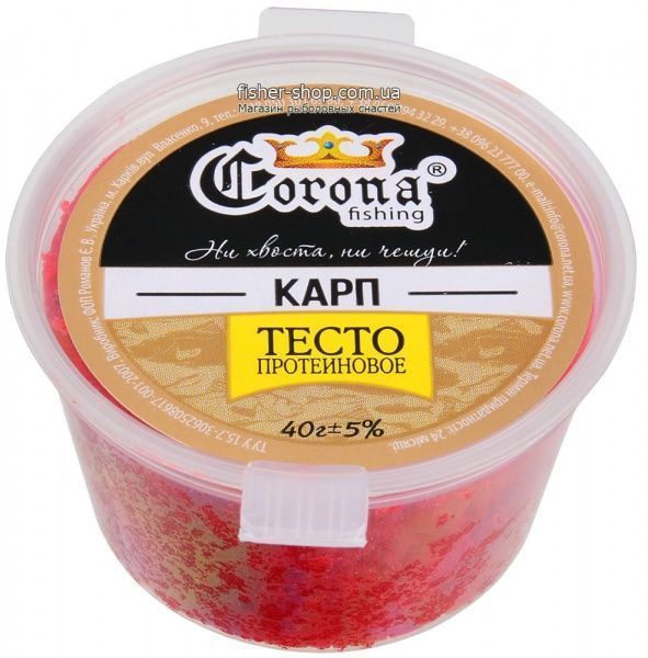 Тесто протеиновое Corona Fishing 40 г бисквит