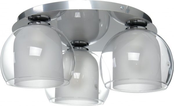 Люстра потолочная TK Lighting Cubus 2774 3x60 Вт E27 хром/прозрачный 