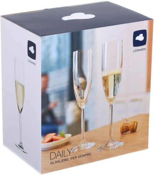 Набор бокалов для шампанского DAILY 200 мл 6 шт. Leonardo 