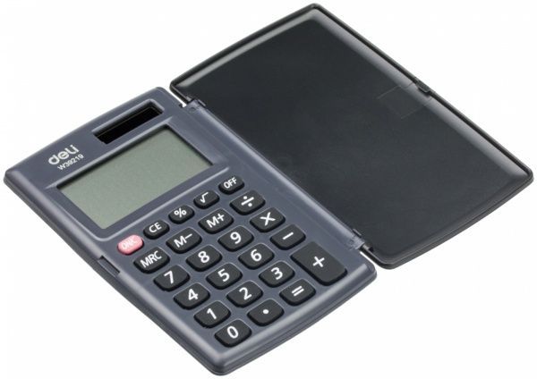 Калькулятор 39219 із кришкою Deli