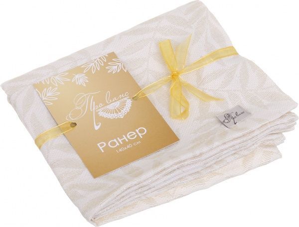 Раннер Эльза 40x140 см молочное золото Прованс 