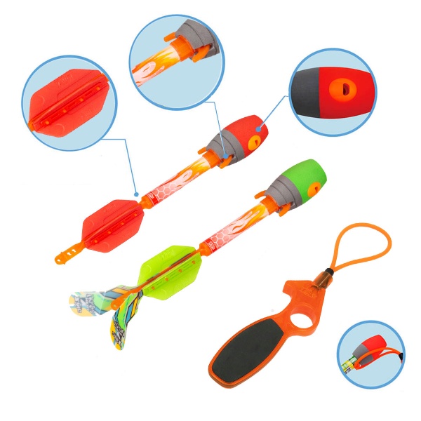 Ігровий набір Zing Запускач з двома ракетами Air Storm_Sky Ripperz AS610
