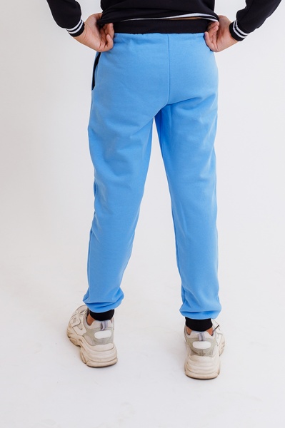 Брюки спортивные KOSTA д/м р.110–116 голубой 2474-5 