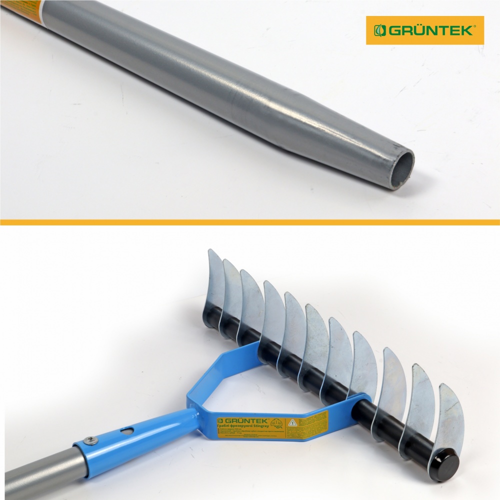 Граблі зубчасті Gruntek Stingray 32 см з держаком (295011032_S)