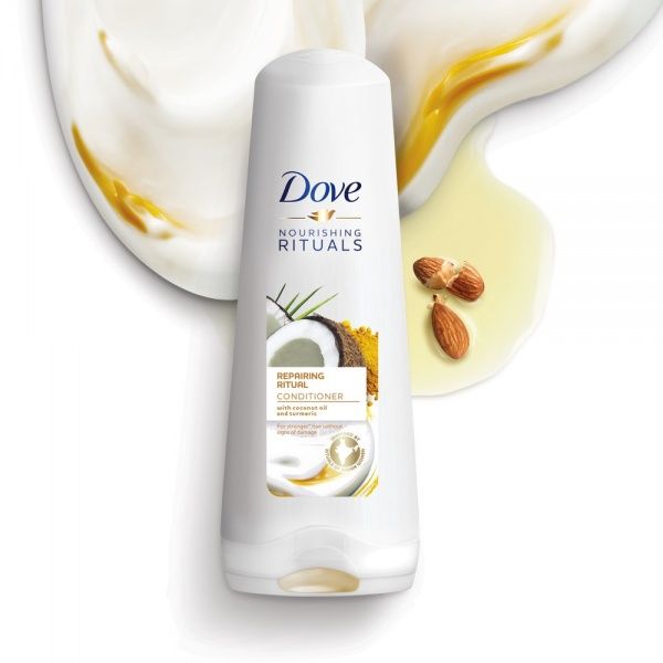Бальзам-ополіскувач Dove Nourishing Secrets Відновлення з куркумою та кокосовою олією 200 мл