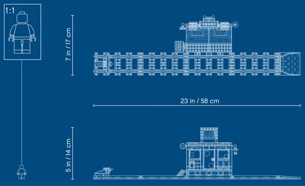 Конструктор LEGO Hidden Side Примарний потяг-експрес 70424