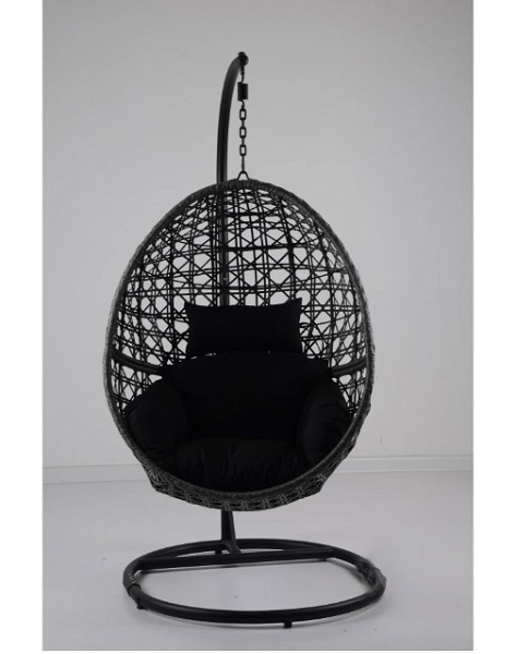 Кресло-кокон Bella Vita Оливия подушка цвет антрацит