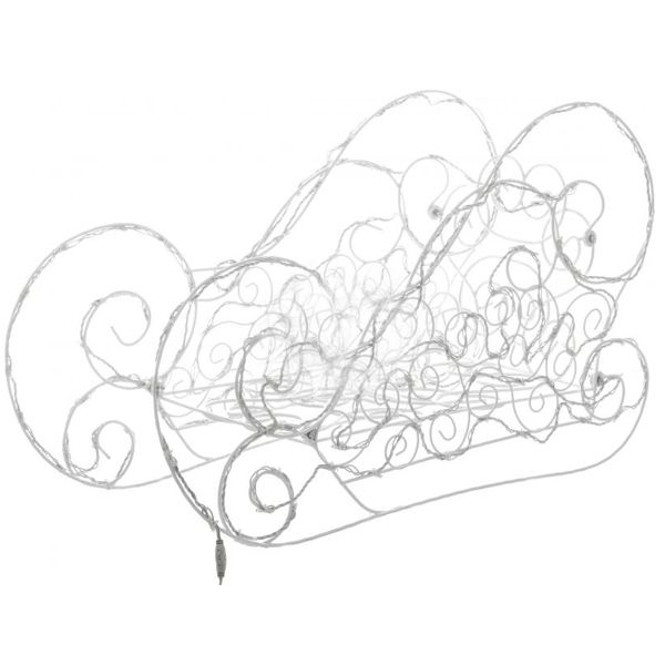 Светодиодная фигура декоративная Санки новогодние 150 LED