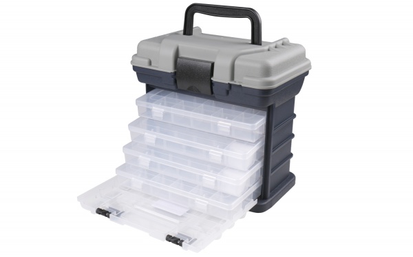 Ящик-органайзер Fishing ROI 814-00-11 з пластиковыми коробками 27x18x26.5 MB9330