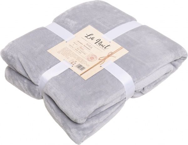 Плед Халцедон 160x200 см серый La Nuit 