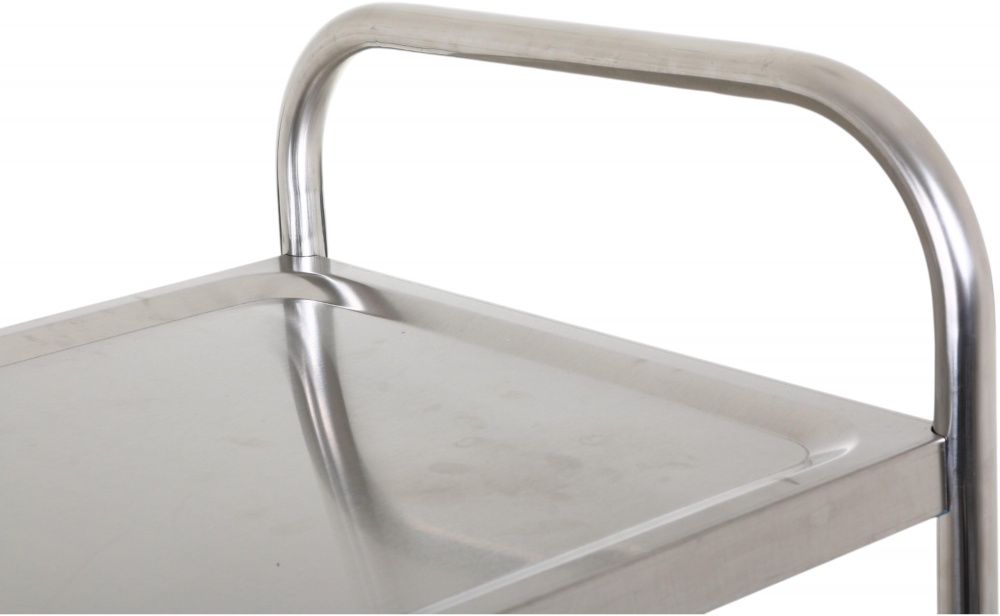 Тележка сервировочная 2 полки UFB 910x430х800 мм нержавеющая сталь