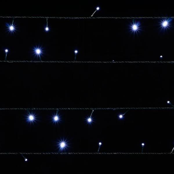 Електрогірлянда лінійна Феєрія біла вбудований світлодіод (LED) 200 ламп 20 м