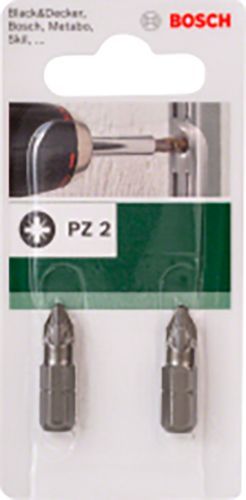 Бита Bosch 2609255923 PZ2 25 мм 2 шт.
