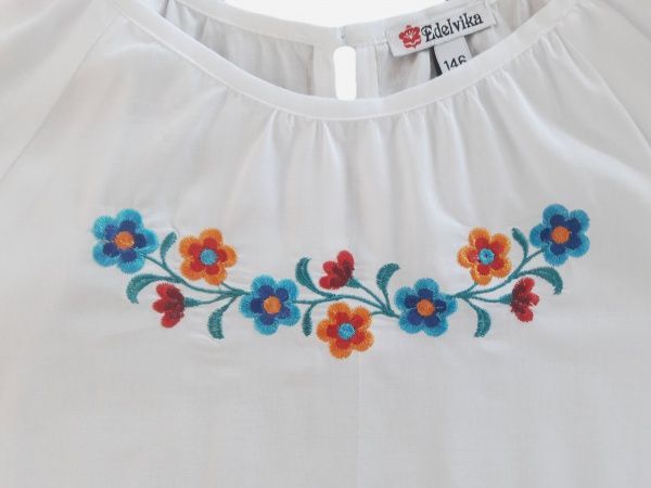 Вишиванка для дівчаток Едельвіка 237-20/00 р.128 білий 