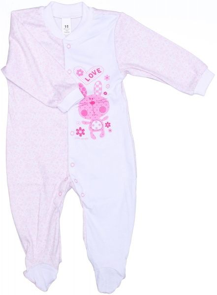 Комбінезон Маленькие люди 402-125 р.74-80 рожевий із білим 