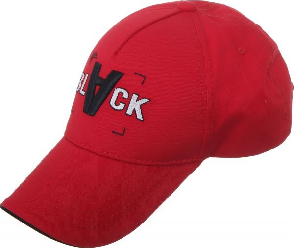 Бейсболка с вышивкой и надписью Black в ассортименте 57-60 см красный