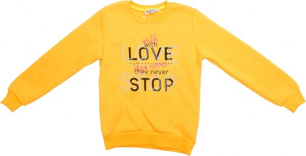 Свитшот ALG р.110 желтый 721444 