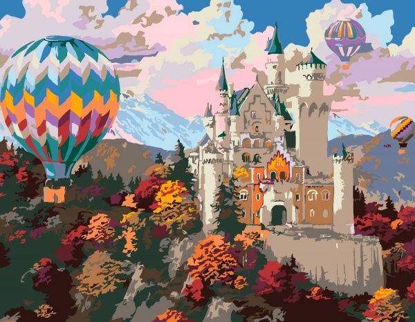 Набір, техніка акриловий живопис за номерами Dream Сastle 35х45 см Rosa Start 