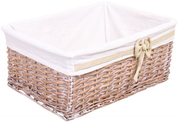 Корзина плетеная с текстилем Tony Bridge Basket детская 46x35x20 см HQ10-072-3 