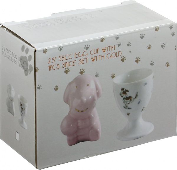 Набір підставка під яйце та сільничка Свинка 6 см 359-313 Lefard 