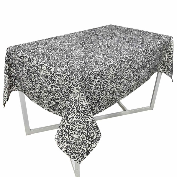 Скатерть PERLA Вензель графит d200 La Nuit 