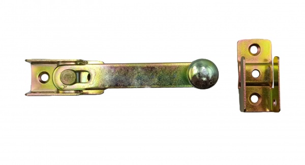 Засов накладной 120х20 мм (WOG120) Domax желтый