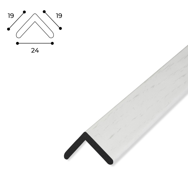 Уголок MARCO decor 1919-703-К белое дерево 19х19х2900 мм