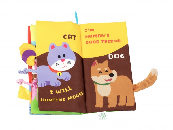 Игрушка Baby Team книга текстильная Хвостики 8725