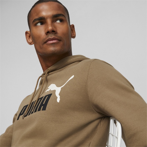 Джемпер Puma ESS+ 2 COL BIG LOGO HOODIE FL 58676494 р.S коричневий