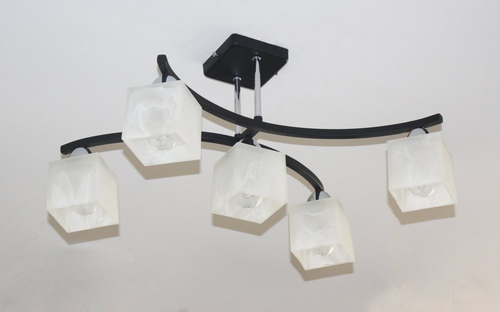 Люстра потолочная Sirius B A1507/5 5x60 Вт E27 антик/белый 1507/5