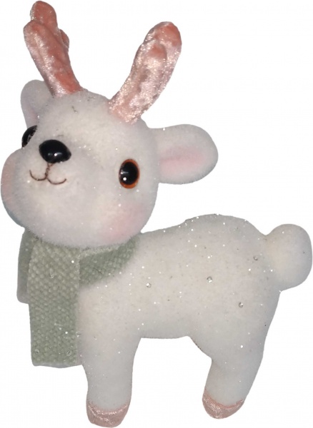 Декорация новогодняя олень стоящий B910444 26 см 