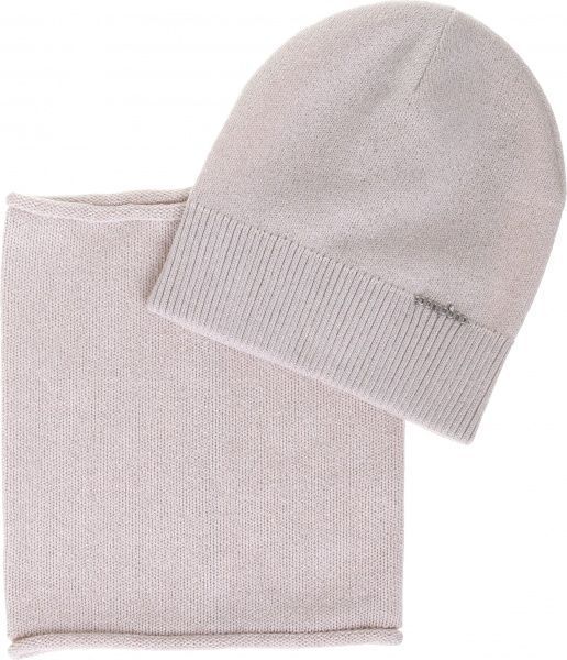 Комплект шапка + снуд Pompona для девочек р.52-54 пепельный 