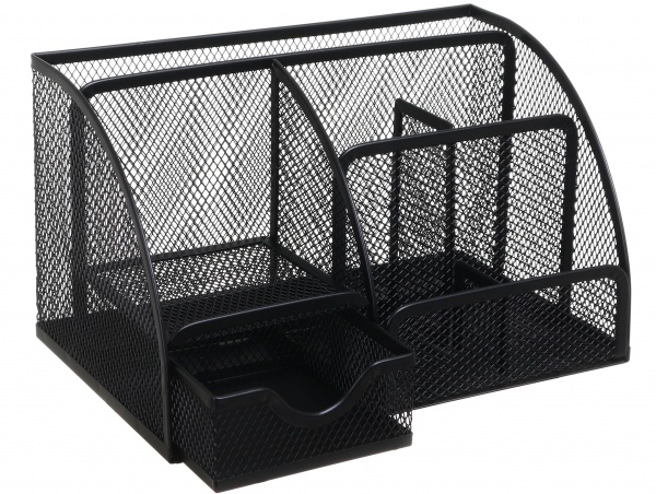 Органайзер настільний метал 21.8х13.8х12.5 см чорний Nota Bene