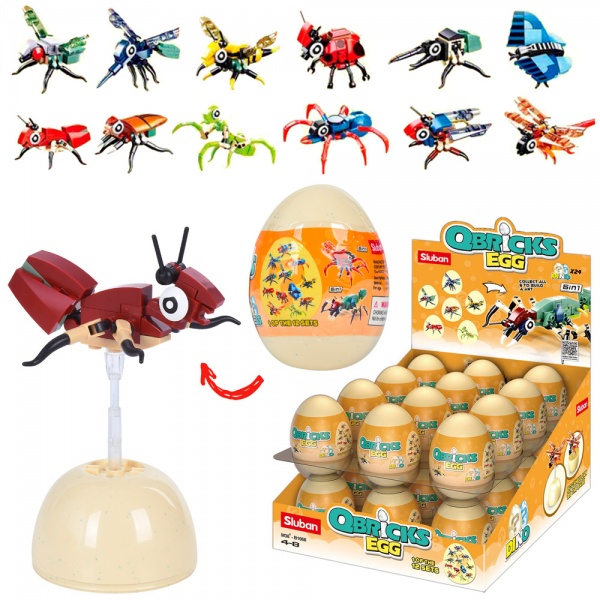 Конструктор Sluban Qbricks Egg M38-B1068