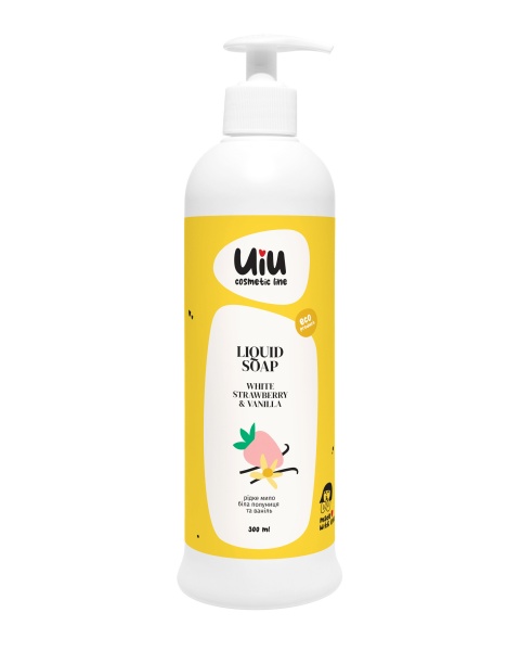 Мило рідке UIU Біла полуниця & Ваніль 300 мл