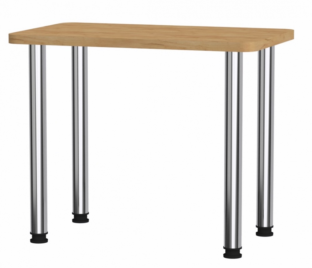 Стіл обідній Компаніт КС-9 900x550x726мм дуб крафт золотий/хром