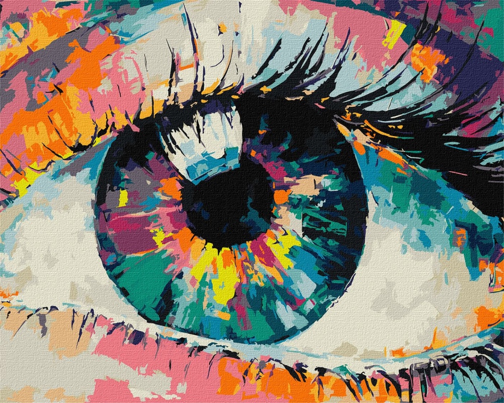 Картина за номерами Райдужний погляд 40х50 см см Ideyka