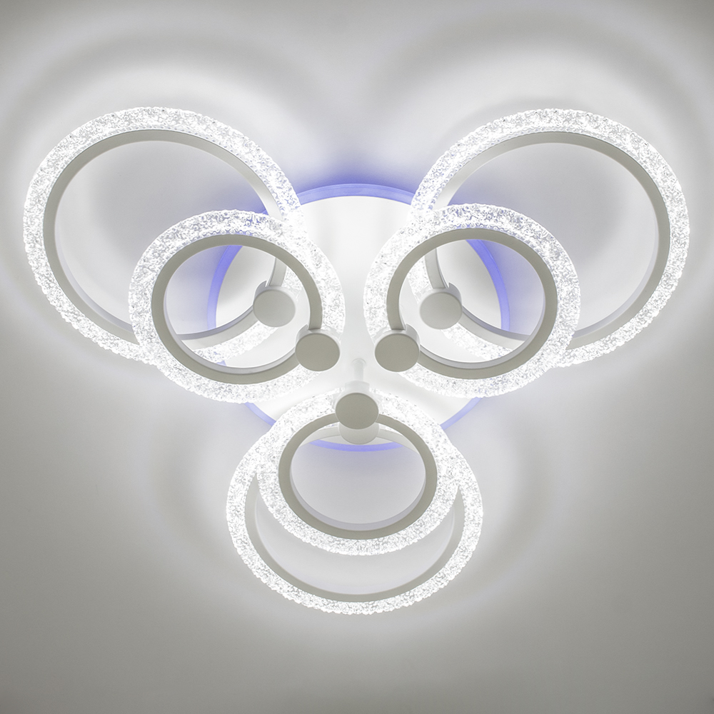 Люстра світлодіодна Luminaria Lily 7x90 Вт LED-модуль біла LILY RGB 90W 7R WHITE/ICE