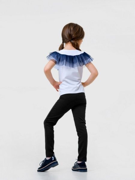 Блуза Smil 114711 р.116 белый с синим 