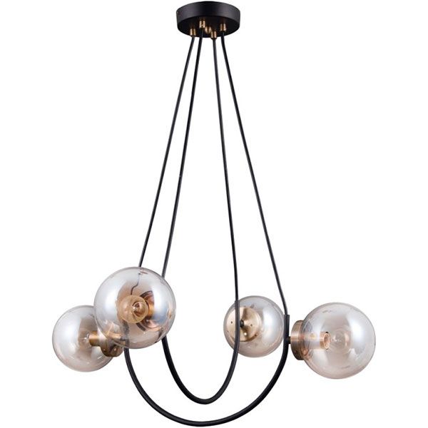 Люстра подвесная Victoria Lighting Caprice/SP4 4x5 Вт E14 бронза/черный 