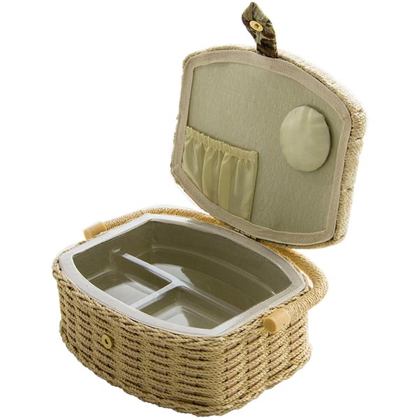 Скриня для рукоділля світла 23.5x18.5x11 см