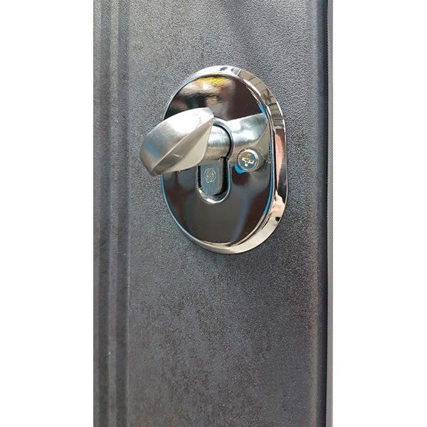 Двері вхідні Булат Престиж 172 бетон антрацит 2050x850мм праві