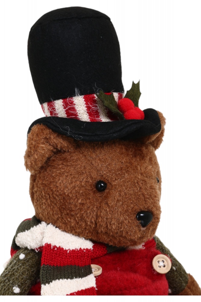 Декорация новогодняя Мишка Тедди что сидит в ассортименте LF2228049AB 50 см